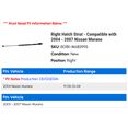 thumbnail image 2 of Right Hatch Strut - Compatible with 2004 - 2007 Nissan Murano 2005 2006, 2 of 2