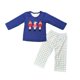 thumbnail image 1 of Conjunto de pijama navideño para niños y niñas, ropa de dormir de manga larga y pantalones con estampado de Cascanueces, tela de seda de leche, estilo personalizado, 1 of 1