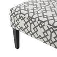 thumbnail image 4 of GDF Studio Gravina Contemporary Fabric Loveseat, Geometric Gray and Matte Black, 4 of 6