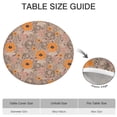 thumbnail image 6 of Pioneer Flower Floral Print Pattern Round Fitted Tablecloth with Elastic Edge,Dining Table Cover Waterproof,Outdoor Round Tablecloth for Camping,Dining,Indoor and Outdoor, 6 of 7
