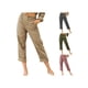 thumbnail image 3 of SAYOO Pantalones rectos de color sólido para mujeres, pantalones de cintura alta con bolsillos SAYOO moda, 3 of 5