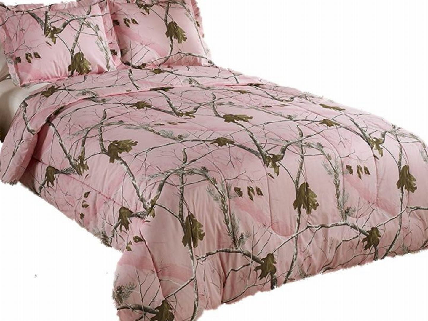 Realtree Pink Camo Camouflage Comforter Bedding Set 