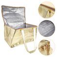 thumbnail image 1 of UPOUART Sac Isotherme Souple Sac Alimentaire Isolé Maintien de la Fraîcheur Dorée 1 Paquet, 1 of 8