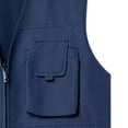 thumbnail image 4 of Men's Fishing Vest Lightweight V Neck Travel Work Safari Vest Jacket with Multi Pockets Casual Outdoor Sports Photography Vest, 4 of 4