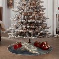 thumbnail image 4 of Fotbe Forest Meditating White Tiger Pattern Christmas Tree Skirt, Tree Skirts Plush Christmas Decorations, Christmas Tree Skirts Xmas Decorations Holiday Party Decor-48", 4 of 6