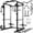 Black Power Cage, variant on Power Cage, 2000LBS Squat Rack with with Cable Crossover and Dual Independent Pulley System, Full Cage for Full Body Training, Power Rack with More Training Attachments for Home Gym