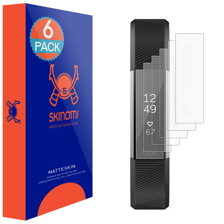 6x Skinomi MatteSkin Anti-Glare Matte Screen Protector Shield for Fitbit Alta