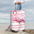 thumbnail image 7 of Gukieu Flamingo Print Suitcase Protective Cover, Elastic Zipper Buckle Suitcase Protective Cover, Suitable for Travel, Business Trip-Medium, 7 of 7