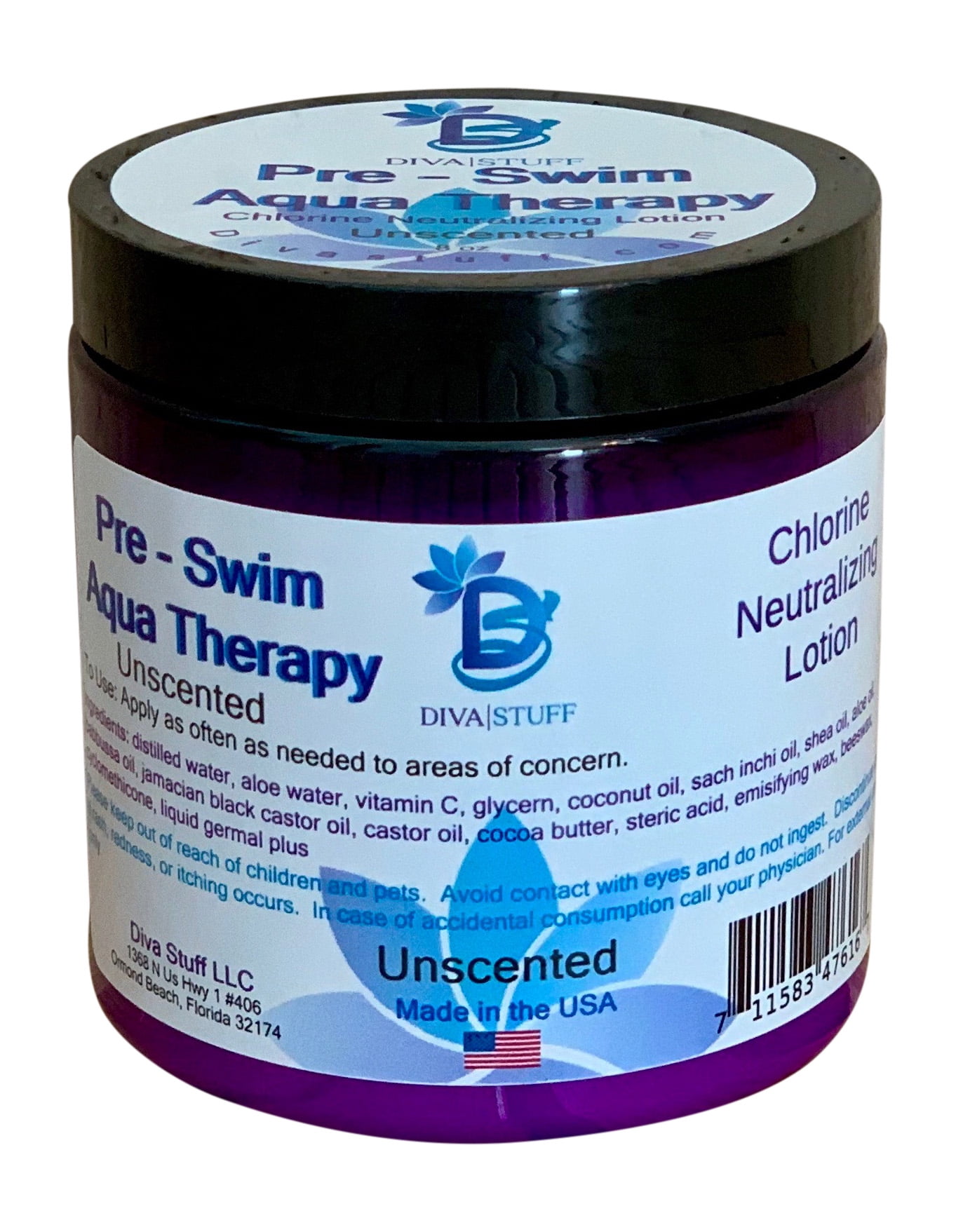 PreSwim Aqua Therapy Chlorine Neutralizing Body Lotion,Protects Skin