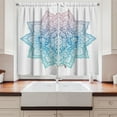 thumbnail image 2 of Ambesonne Leaf Kitchen Curtains, Paisley Motif Bohem Art, 55"x39", Pale Blue Lilac, 2 of 3