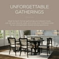 thumbnail image 7 of Maven Lane Leon Traditional Wooden Dining Table in Antiqued Black Finish, 7 of 7