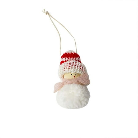 

Christmas Tree Ornaments Accessories Fabric Christmas Snowman Plush Doll Pendant