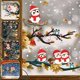 thumbnail image 2 of Pegatinas de pared de Navidad de doble cara, pegatina estática de Papá Noel, ciervo, árbol de Navidad, ventana, habitación, copos de nieve, decoración, pegatina de Año Nuevo 2023, 2 of 4