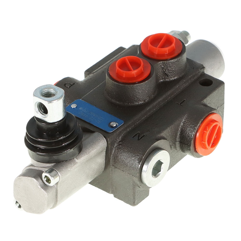 2 Spool Hydraulic Directional Control Valve 11gpm 40L 1x Single 1x Double Acting 