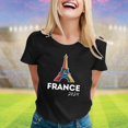 thumbnail image 2 of YDLCAFD T-Shirt à Manches Courtes Col Rond Imprimé Mignon Mode Décontractée pour Femmes Saint-Valentin, 2 of 7