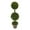 Green, variant on Lignoak 3Ft Artificial Boxwood Topiary Tree Fake Greenerys Plants Ball Tree Leaves Cement Filled Plastic Flower Pot Decorative Trees For Home Office Indoor Outdoor Green