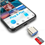 Micro SD Card Reader for iPhone/iPad, Rocketek Aluminum Lightning to Micro SD Card Camera Reader,Trail Game Camera