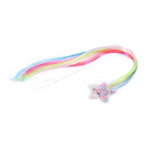 Unique Bargains 1 Pcs Fashion Star Wig Braiding Clip for Girls Colorful