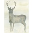 thumbnail image 2 of Dyer, Beverly 19x24 Gold Ornate Wood Framed with Double Matting Museum Art Print Titled - Solo Deer 2, 2 of 4