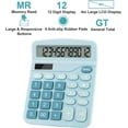 thumbnail image 4 of Office Calculators Desktop, 12-Digit Dual Power Cute Calculator with Large LCD Display Big Button for Office Home and School, 4 of 6