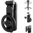 thumbnail image 1 of 4-in-1 360° Rotating Selfie Stick, Extendable Pocket Size with Wireless Bluetooth Remote, Black, 1 of 7