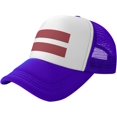 thumbnail image 1 of Flag of Latvia Mesh Back Trucker Cap Baseball Cap, 1 of 8