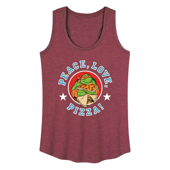 Teenage Mutant Ninja Turtles - Peace Love Pizza - Women's Racerback Tank Top