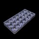 thumbnail image 3 of Matsuzay Molde de chocolate transparente Molde de caramelo Molde de decoración de postres de plástico para hornear Dulces de galletas de Herramientas y accesorios para hornear No.08, 3 of 6