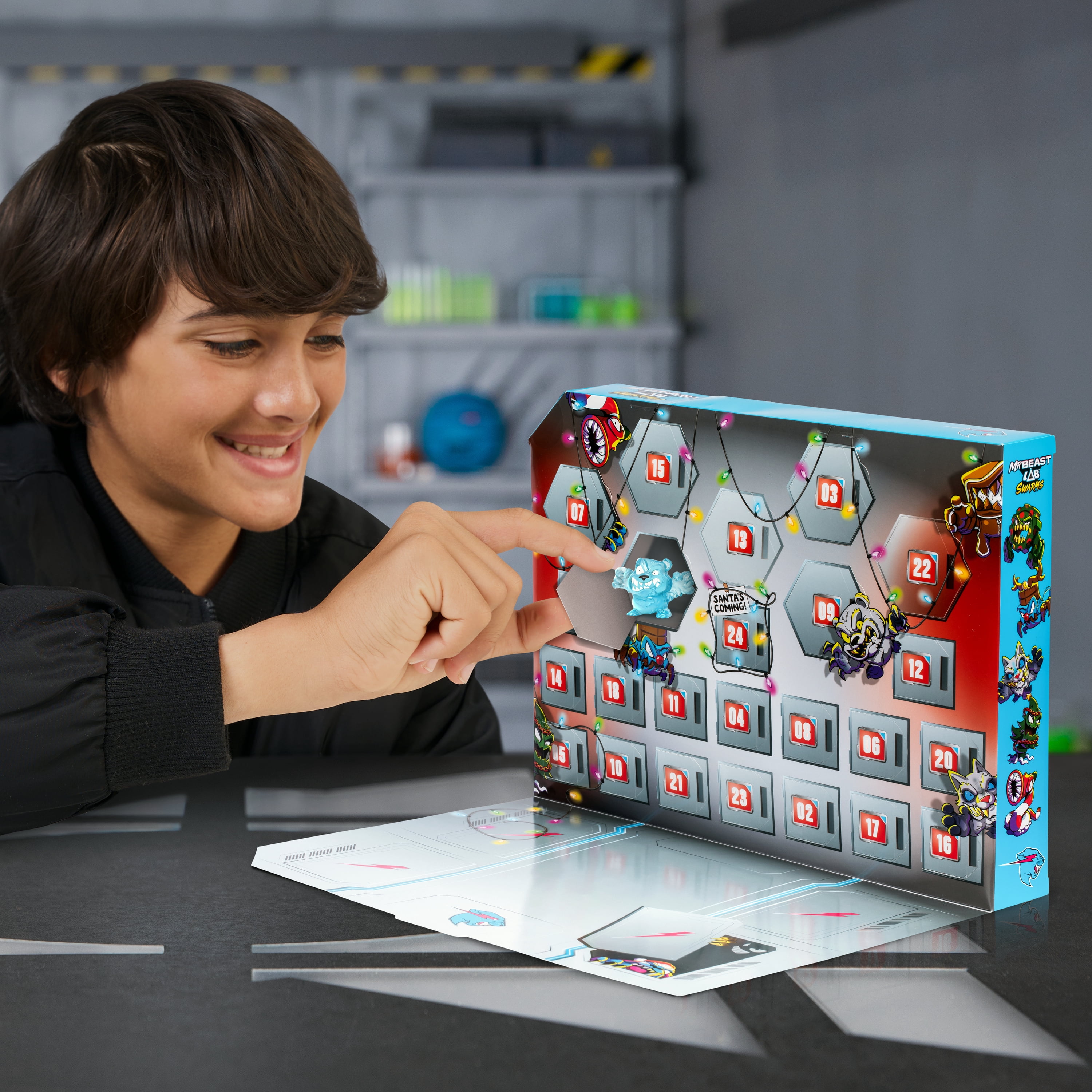 Celebrate the Holiday Season with Mr. Beast Hyper Fusion Advent Calendar with Exclusive Themed Action Figures, Ages 5+