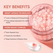 Mooyam Pink Collagen Capsule Cream, Face Moisturizer Lightweight Moisturizing Cream , Niacinamide for Uneven Skin Tone Glow hydration 140g