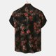thumbnail image 2 of Camisas Hombre Manga Larga Camisa de vestir de manga corta para hombre Camisa con estampado de lunares de ajuste regular con bolsillo Camisa con botones informales (Blue, XXL), 2 of 7