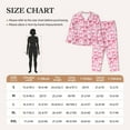 thumbnail image 4 of Fotbe Pink bows Pattern Long Sleeve Pajama Set for Women,Sleepwear Set,2-piece Loungewear Set,Soft PJs Comfy Nightwear with Pockets-X-Large, 4 of 7