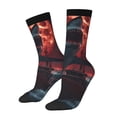 thumbnail image 1 of Fotbe Red Moon Shark Sailboat Calcetas Largas con Estampado para Hombre y Mujer – Calcetas de Compresión Transpirables y Elásticas, Viajar y Uso Diario Talla 5-11, 1 of 6