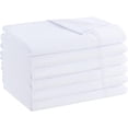 thumbnail image 1 of GFDYREE Arkwright Bulk Flat Microfiber Sheets - (6 Pack) Color-Coded Hem Threads Bedding Essentials Supplies for Hosts of Hotel, Motel, or Rental Properties, White, Twin, 1 of 7