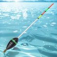 thumbnail image 3 of La pesca de madera vertical de la boya 15g 20g 25g 30g flota el flotador largo de madera de la pesca de la cola, 3 of 7