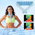 thumbnail image 5 of Fewfanhot Cooling Neck Wrap Reusable Ice Bandana Lightweight Summer Cold Relief Scarf for Women Men Outdoor Sports, 5 of 7