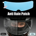 thumbnail image 2 of 2pcs 8.86"x2.56" Rain Proof Film for Motorcycle Helmet Universal Anti Rain Shield Film Lens Sticker, 2 of 7