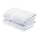 thumbnail image 1 of Juego de toallas de baño Superior de algodón egipcio, 2 piezas, color blanco, 1 of 9