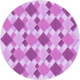 thumbnail image 1 of Ahgly Company Machine Washable Indoor Round Transitional Blossom Pink Area Rugs, 6' Round, 1 of 7