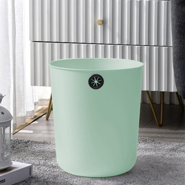 Leutsin Small Trash Can Wastebasket, Garbage Container Basket for Bathrooms, Trash Can with Lid, Detachable Trash Can Household Trash Can with Pressure Ring