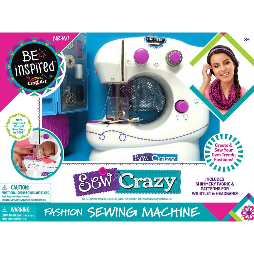 CraZArt Be Inspired Sew Crazy Fashion Sewing Machine for boys and
