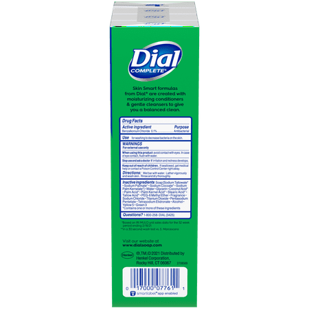 Dial Antibacterial Bar Soap, Refresh & Renew, Mountain Fresh, 4 oz, 8 Bars