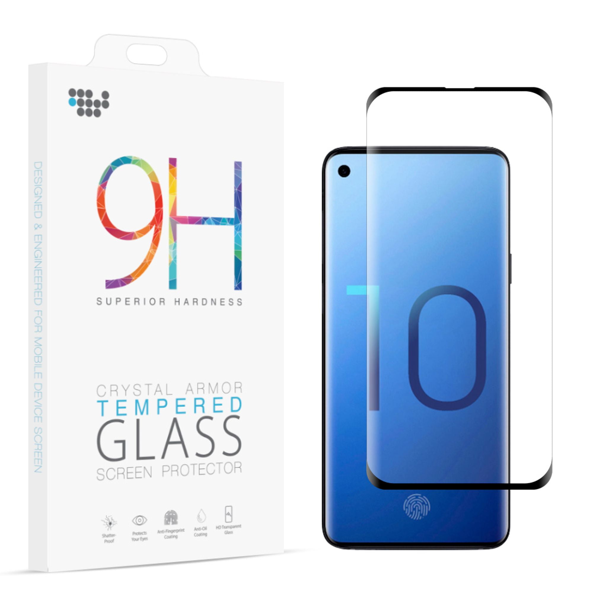 For Samsung Galaxy S10 Screen Protector, by Insten 0.3mm Thickness 3D