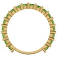 thumbnail image 5 of 1.26 ctw Wedding Band for Women - 14K Yellow Gold Natural Peridot Stackable Eternity Ring, 5 of 6