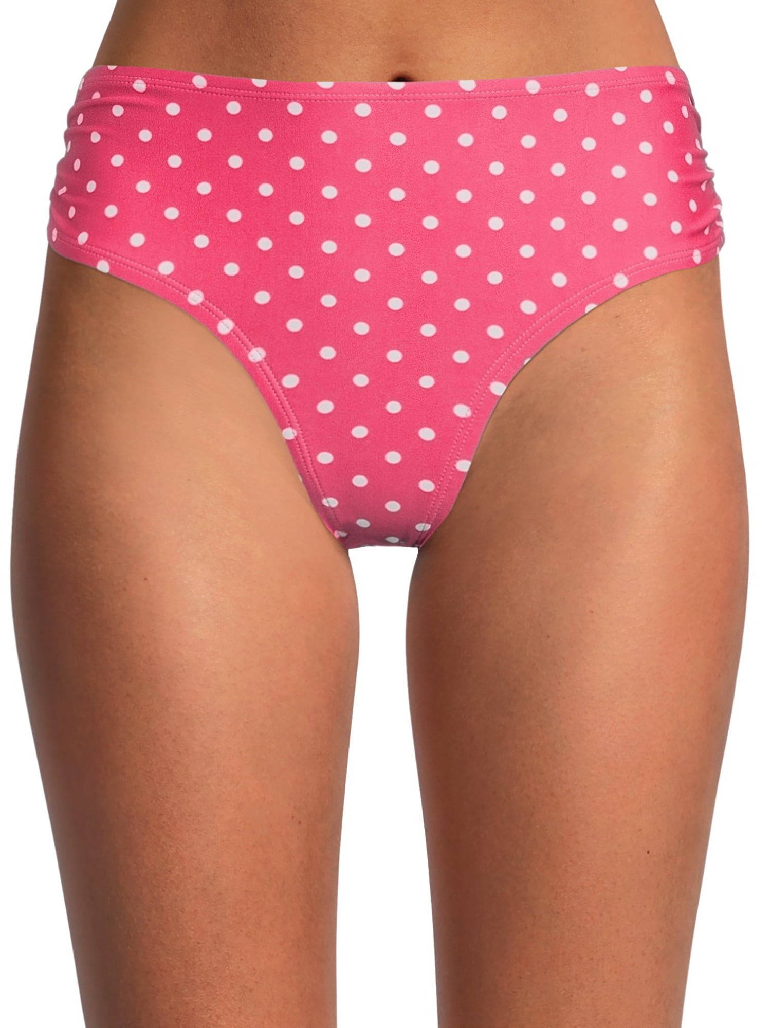 Time And Tru Women's and Women's Plus Printed Midrise Swim Bottom