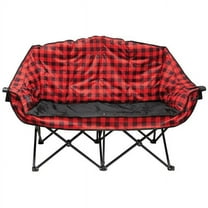 Kuma Gear Bear Double Camping Chair, 600D Polyester, Red Plaid
