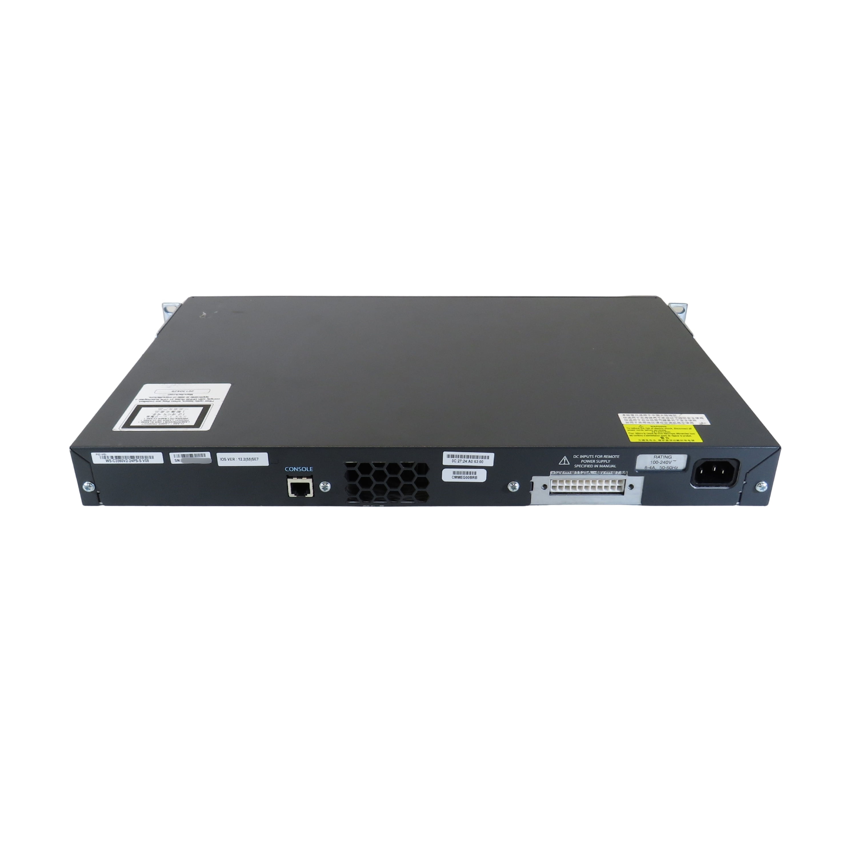 Pre-Owned Cisco WS-C3560V2-24PS-S Catalyst 3560V2 24 Port 10/100 PoE Ethernet Switch (Good)