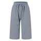 thumbnail image 5 of Pantalones capri elásticos para mujer - Pantalones informales con bolsillos grandes - Tejido suave de terciopelo dorado - Cintura alta - Tallas S-XXL - Lavado a mano/a máquina, 5 of 5