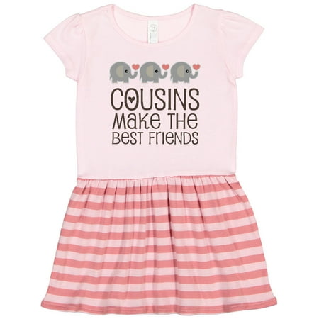 

Inktastic Cousins Make the Best Friends Gift Toddler Girl Dress