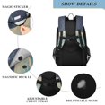thumbnail image 4 of FORMRS Unisex School Backpack 17" Student Travel Bag with Laptop Compartment, Blue Earth, 4 of 7